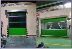 CỬA CUỐN  TỐC ĐỘ CAO MÀU XANH LÁ