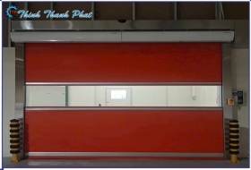 CỬA CUỐN TỐC ĐỘ CAO MÀU CAM